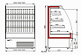 Холодильная горка  F 16-08 VM 1,9-2 0020 cтеклопакет (1600/875 ВХСп-1,9)